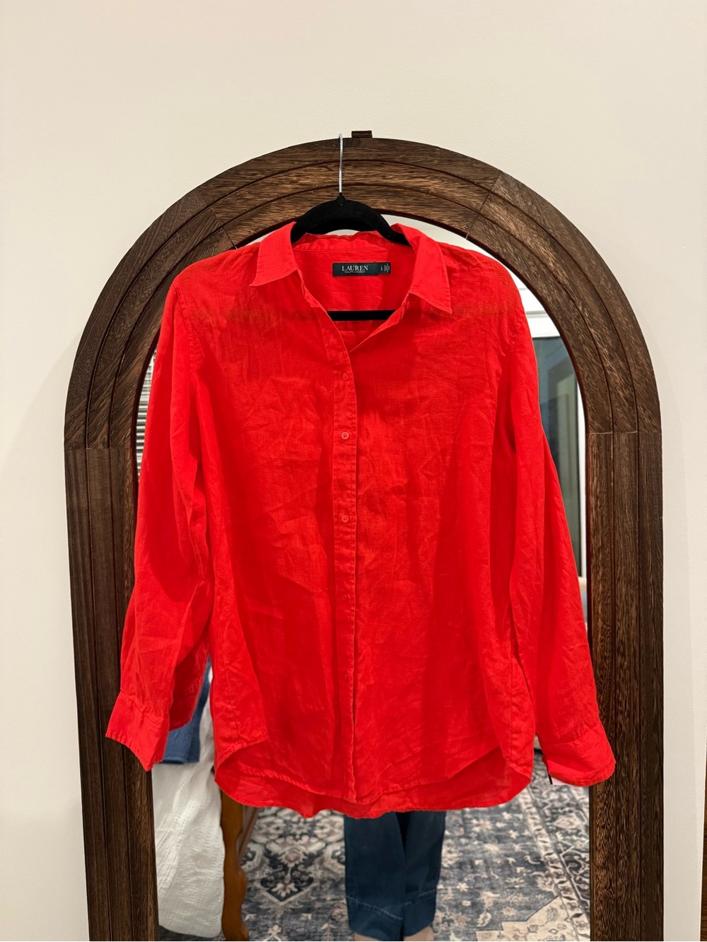 Ralph Lauren Red Women’s Button-Down Shirt